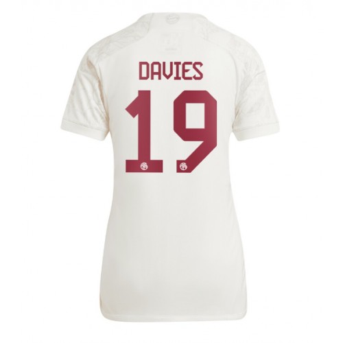 Ženski Nogometni dresi Bayern Munich Alphonso Davies #19 Tretji 2023-24 Kratek Rokav